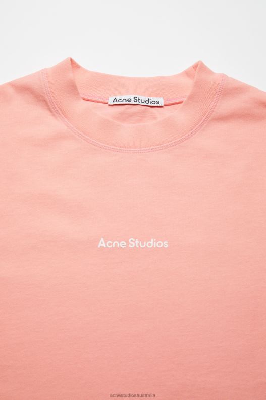 T-shirt logo Pale Pink Acne Studios R66LJ1108 Apparel