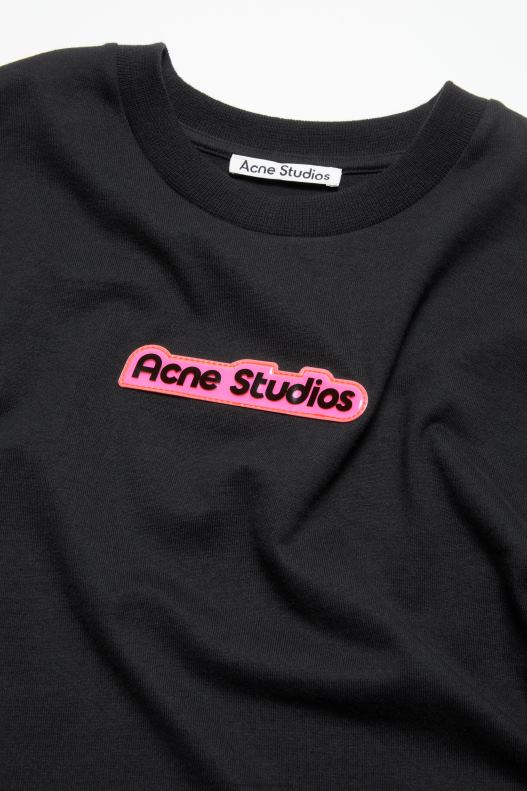 T-shirt patch logo Black Acne Studios R66LJ1088 Apparel