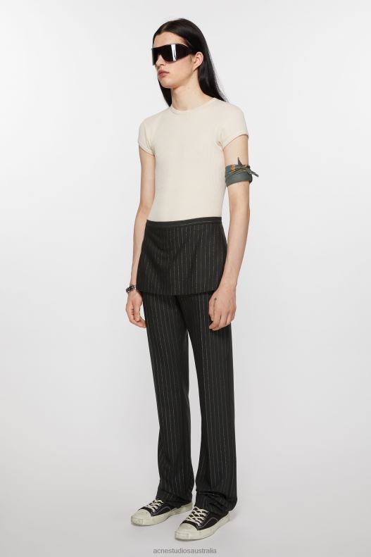 Tailored pinstripe trousers Black Acne Studios R66LJ1042 Apparel