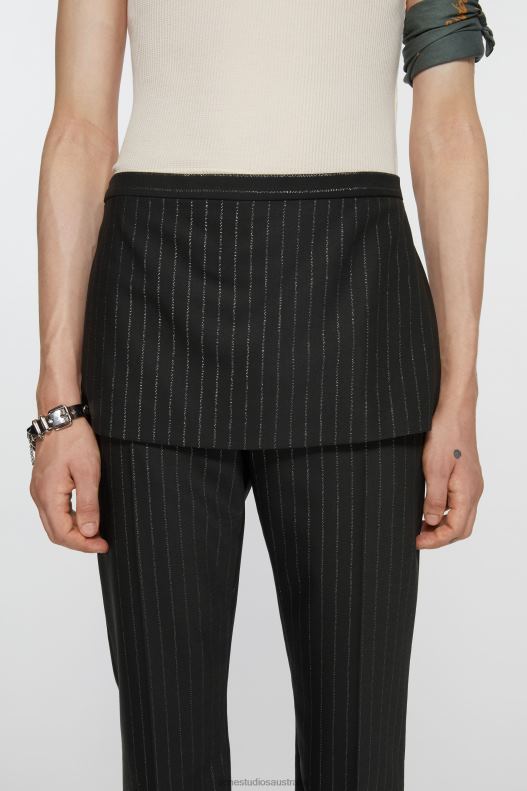 Tailored pinstripe trousers Black Acne Studios R66LJ1042 Apparel