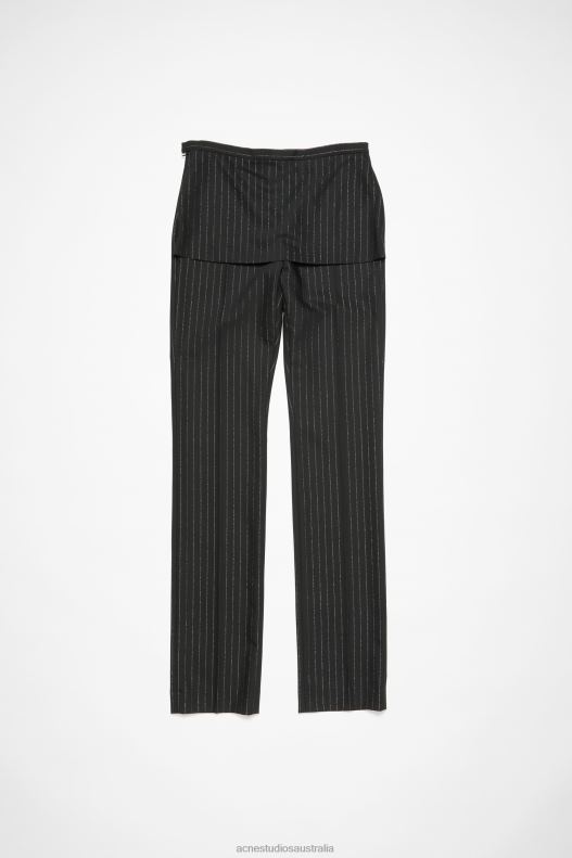 Tailored pinstripe trousers Black Acne Studios R66LJ1042 Apparel