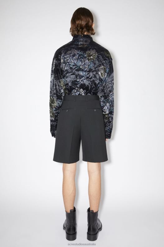 Tailored pleated shorts Black Acne Studios R66LJ1084 Apparel