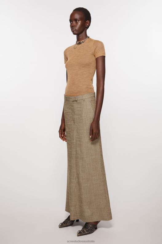 Tailored skirt Multi Brown Acne Studios R66LJ263 Apparel