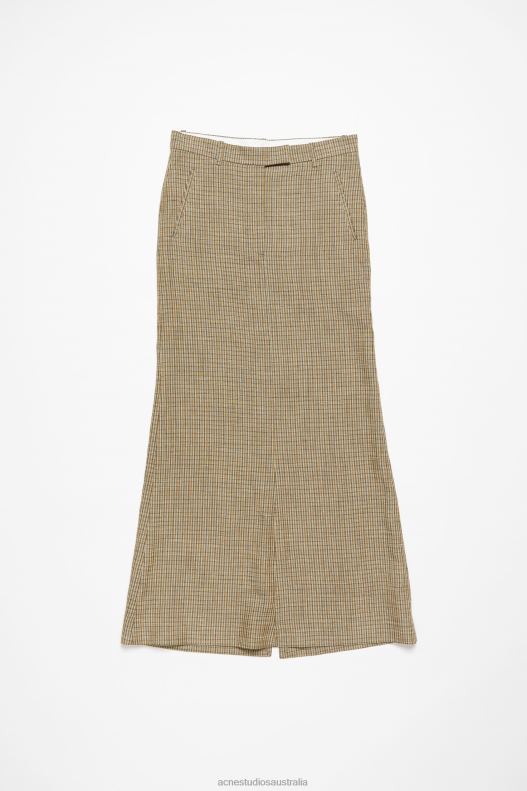 Tailored skirt Multi Brown Acne Studios R66LJ263 Apparel