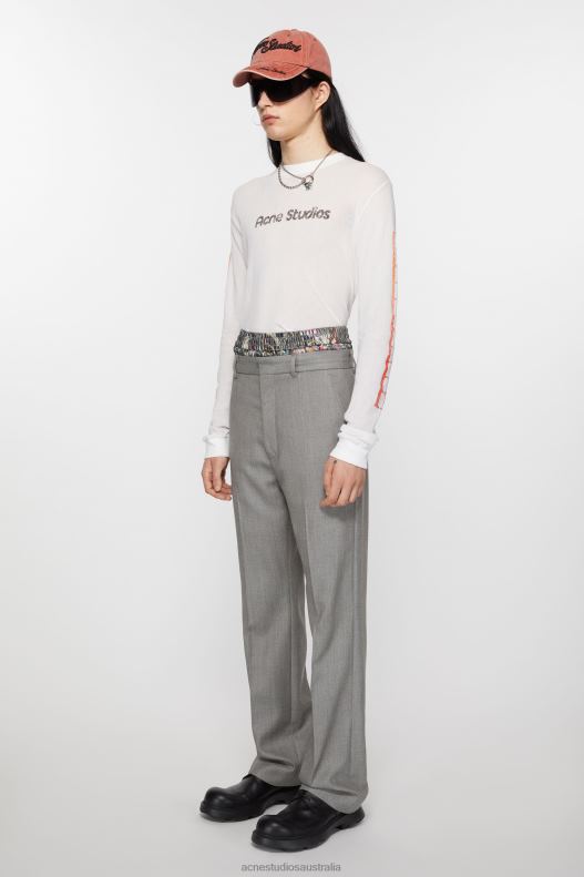 Tailored trousers Vintage Grey Melange Acne Studios R66LJ1037 Apparel