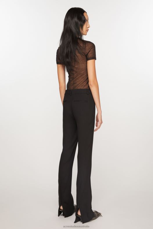 Tailored wool blend trousers Black Acne Studios R66LJ291 Apparel