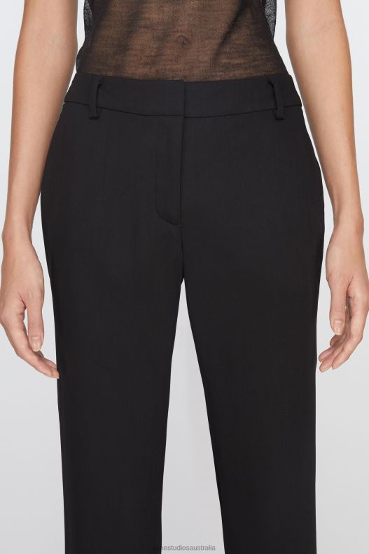 Tailored wool blend trousers Black Acne Studios R66LJ291 Apparel