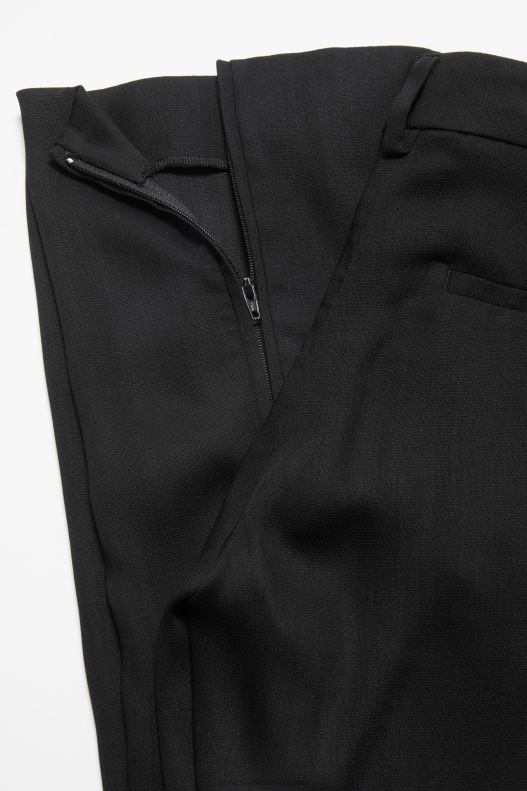 Tailored wool blend trousers Black Acne Studios R66LJ291 Apparel