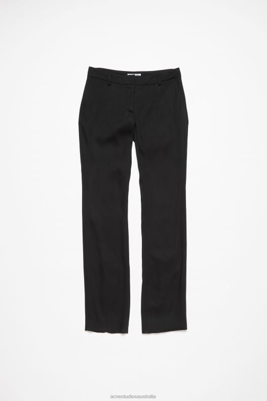 Tailored wool blend trousers Black Acne Studios R66LJ291 Apparel