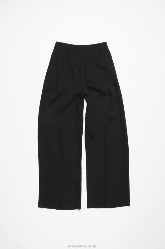 Tailored wool blend trousers Black Acne Studios R66LJ302 Apparel