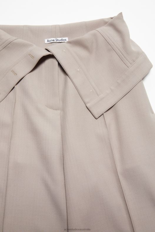 Tailored wool blend trousers Cold Beige Acne Studios R66LJ303 Apparel