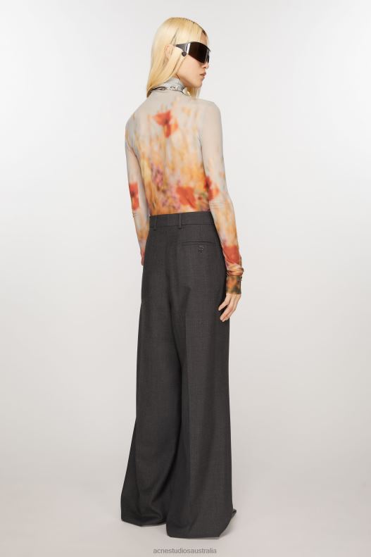 Tailored wrap trousers Grey Acne Studios R66LJ296 Apparel