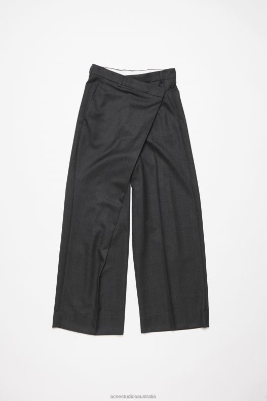 Tailored wrap trousers Grey Acne Studios R66LJ296 Apparel