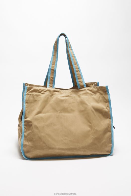 Tote bag Beige/Blue Acne Studios R66LJ786 Accessories