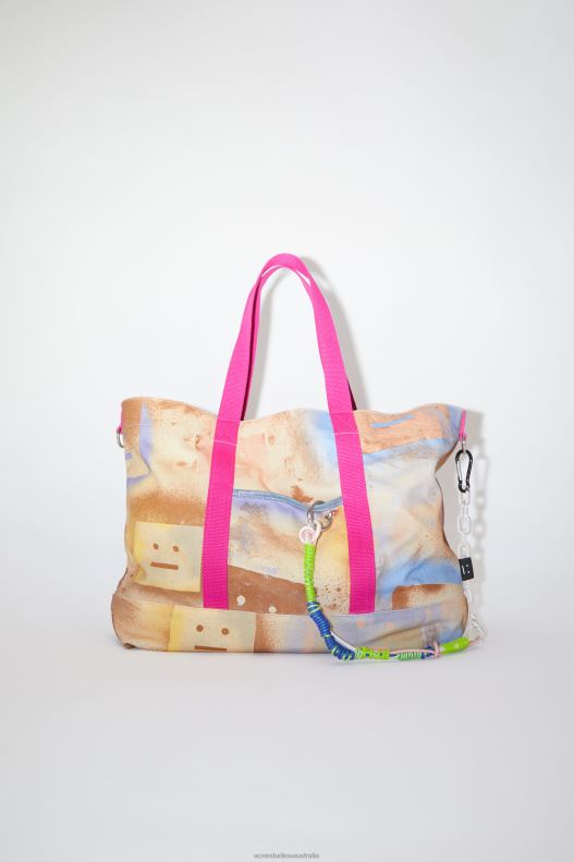 Tote bag Beige/Multi Acne Studios R66LJ789 Accessories