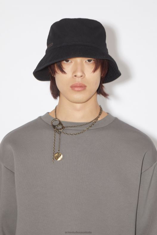 Twill bucket hat Black Acne Studios R66LJ515 Accessories