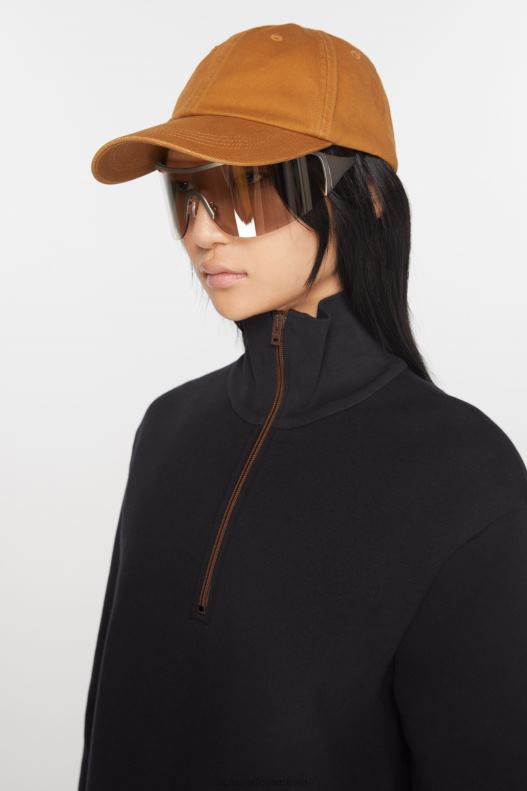 Twill cap Toffee Brown Acne Studios R66LJ625 Accessories