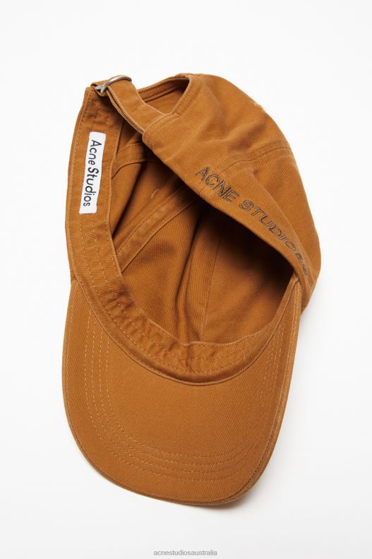 Twill cap Toffee Brown Acne Studios R66LJ625 Accessories