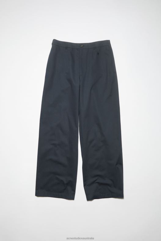 Twill chino trousers - Regular fit Unisex Midnight Blue Acne Studios R66LJ1051 Apparel