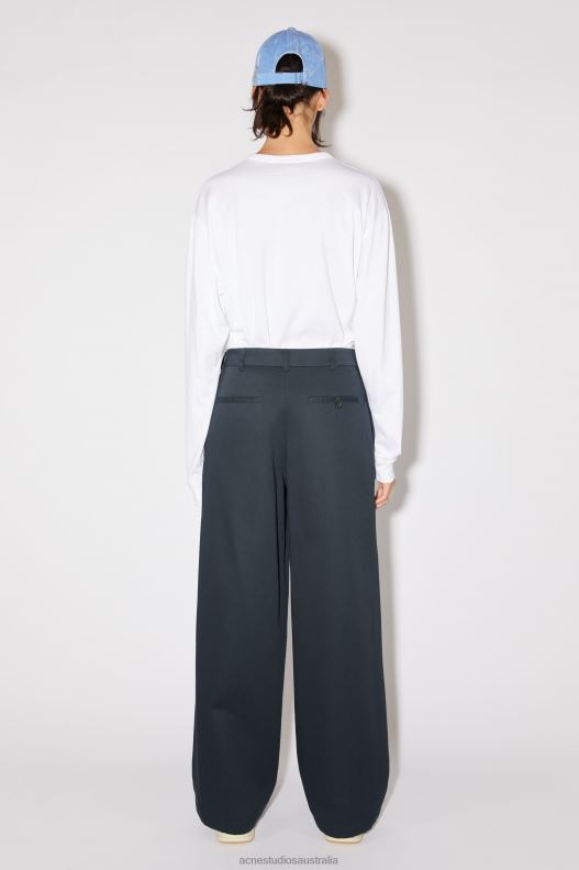 Twill chino trousers - Regular fit Unisex Midnight Blue Acne Studios R66LJ312 Apparel