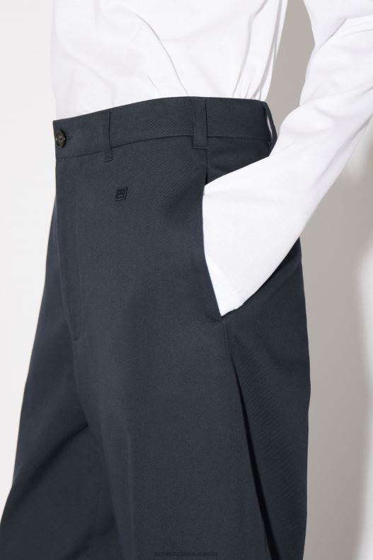 Twill chino trousers - Regular fit Unisex Midnight Blue Acne Studios R66LJ312 Apparel