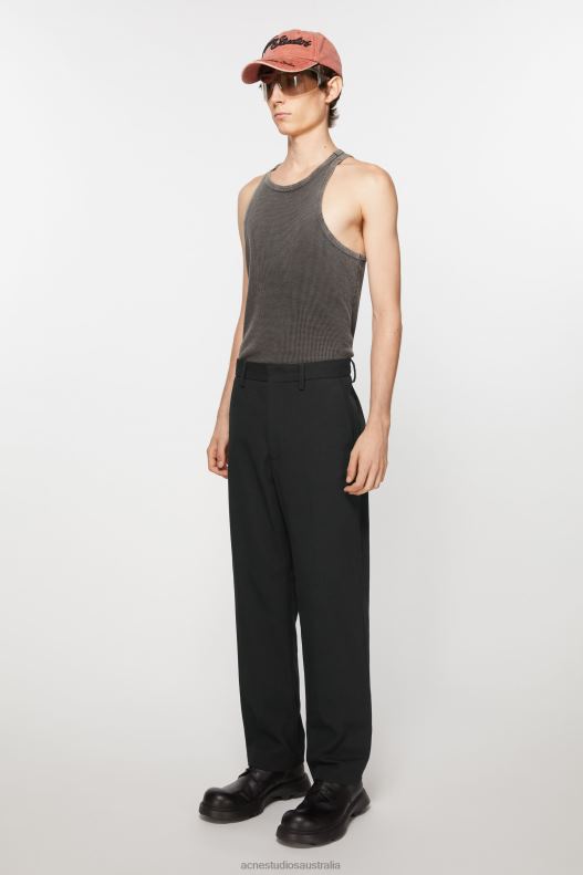 Twill cotton-blend trousers Black Acne Studios R66LJ1033 Apparel