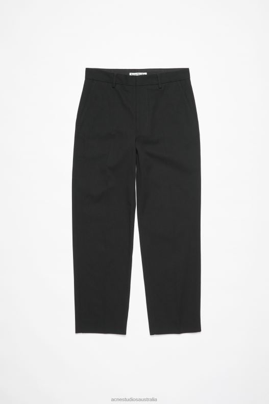 Twill cotton-blend trousers Black Acne Studios R66LJ1033 Apparel