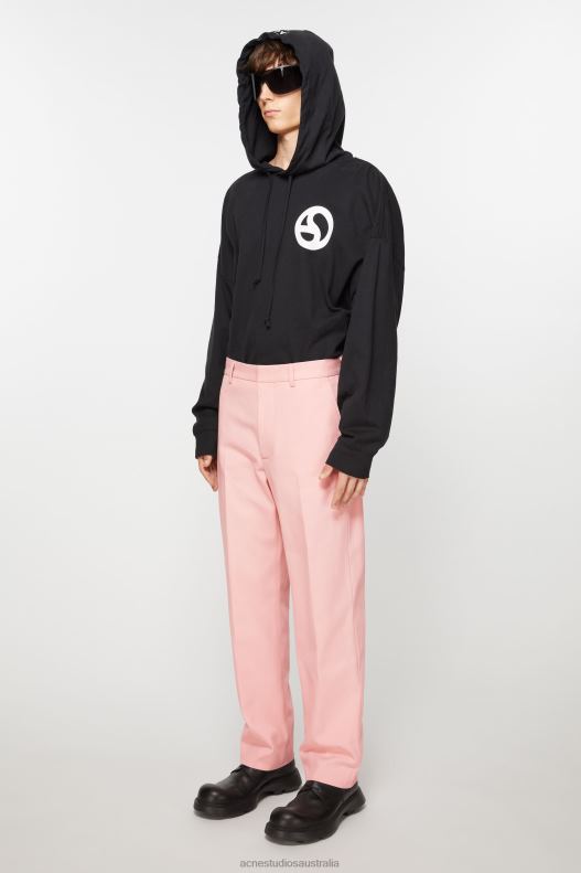 Twill cotton-blend trousers Pale Pink Acne Studios R66LJ1103 Apparel