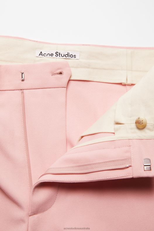 Twill cotton-blend trousers Pale Pink Acne Studios R66LJ1103 Apparel