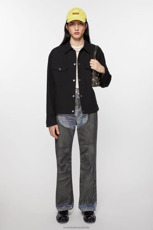 Twill jacket Black Acne Studios R66LJ893 Apparel