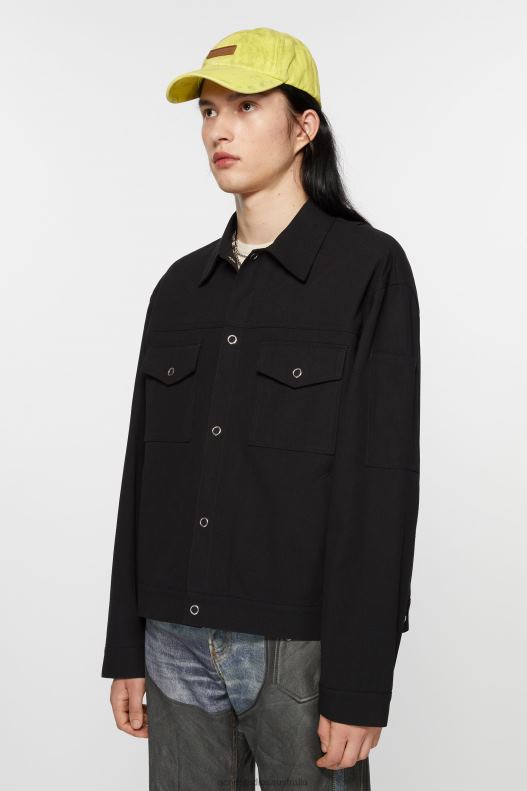 Twill jacket Black Acne Studios R66LJ893 Apparel