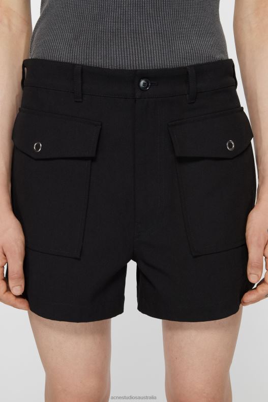 Twill shorts Black Acne Studios R66LJ1067 Apparel