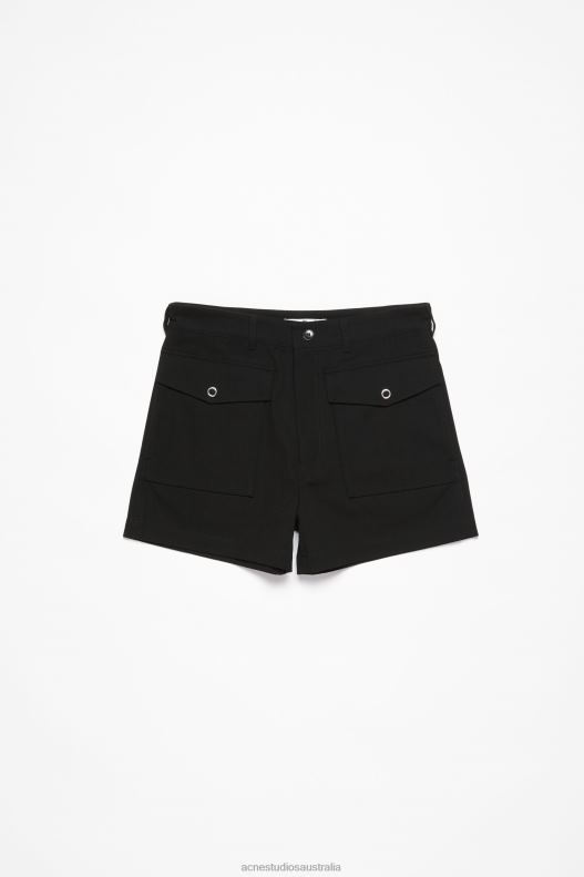 Twill shorts Black Acne Studios R66LJ1067 Apparel