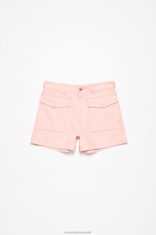 Twill shorts Pale Pink Acne Studios R66LJ1070 Apparel