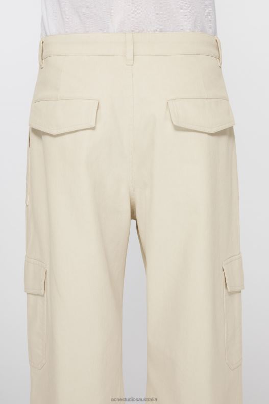 Twill trousers Ivory White Acne Studios R66LJ1039 Apparel