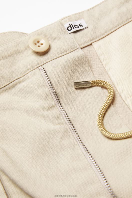 Twill trousers Ivory White Acne Studios R66LJ1039 Apparel