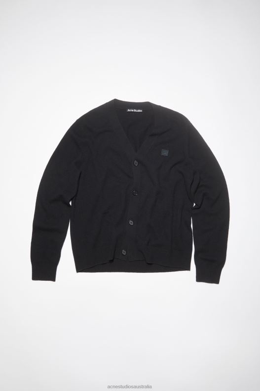 V-neck cardigan Unisex Black Acne Studios R66LJ91 Apparel