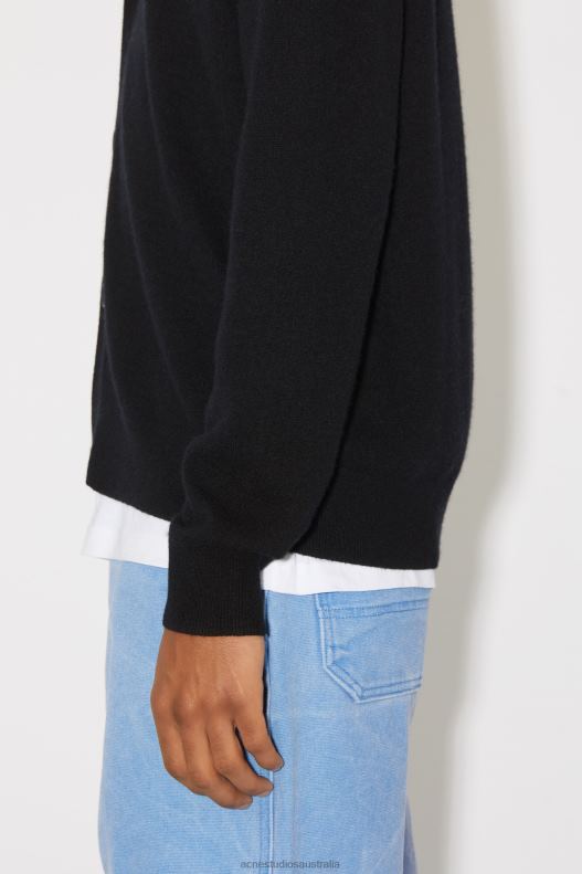 V-neck cardigan Unisex Black Acne Studios R66LJ943 Apparel