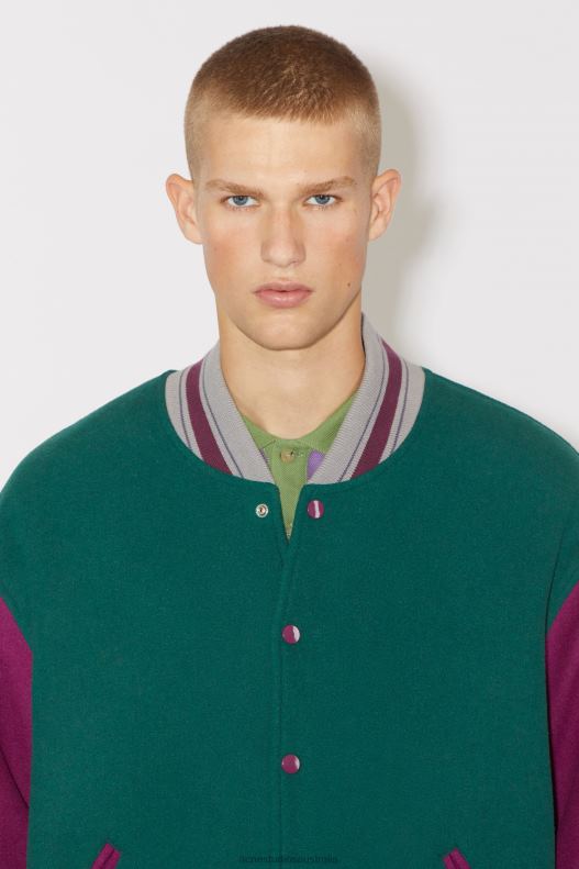 Varsity jacket Unisex Night Green Acne Studios R66LJ901 Apparel