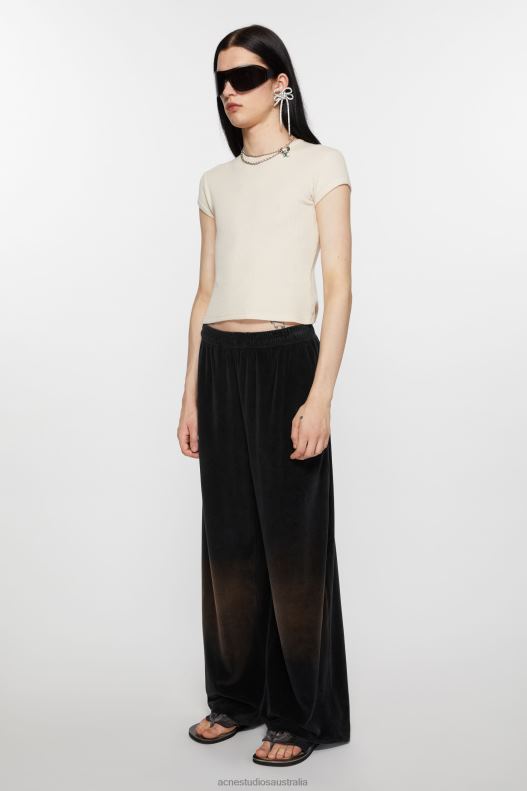 Velour trousers Black Acne Studios R66LJ1035 Apparel