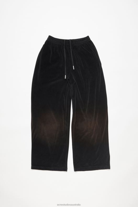 Velour trousers Black Acne Studios R66LJ1035 Apparel