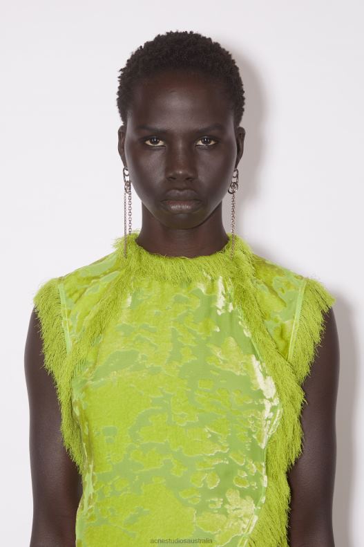 Velvet top Runway Show Apple Green Acne Studios R66LJ181 Apparel