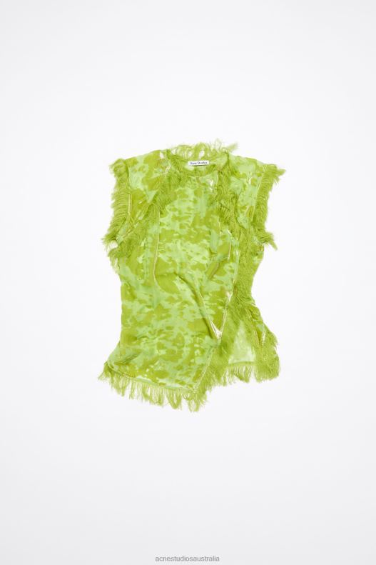 Velvet top Runway Show Apple Green Acne Studios R66LJ181 Apparel