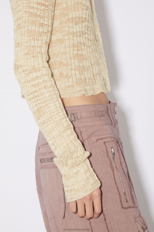 Wide rib cardigan Cold Beige Acne Studios R66LJ117 Apparel