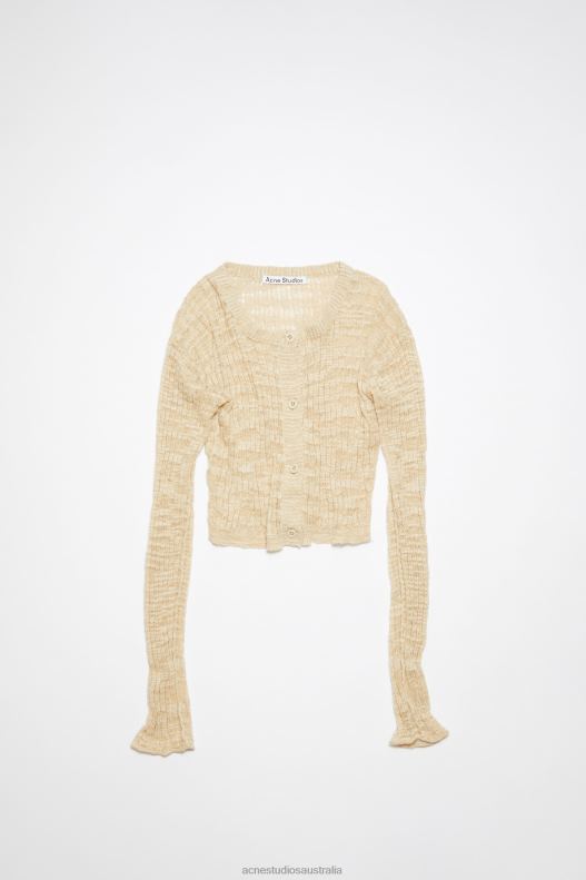 Wide rib cardigan Cold Beige Acne Studios R66LJ117 Apparel