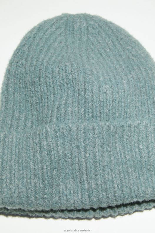 Wool blend beanie Mineral Blue Acne Studios R66LJ597 Accessories