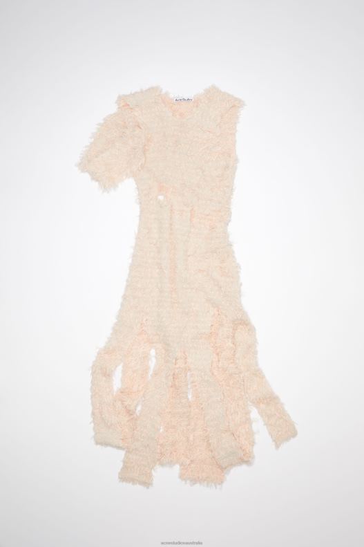 Wool blend cut-out dress Runway Show Pale Pink Acne Studios R66LJ281 Apparel