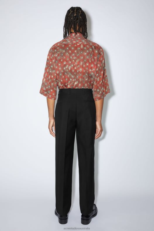 Wool-blend tailored trousers Black Acne Studios R66LJ1167 Apparel