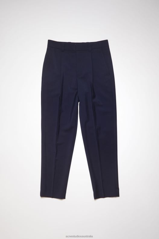 Wool-blend tailored trousers Dark Navy Acne Studios R66LJ1164 Apparel