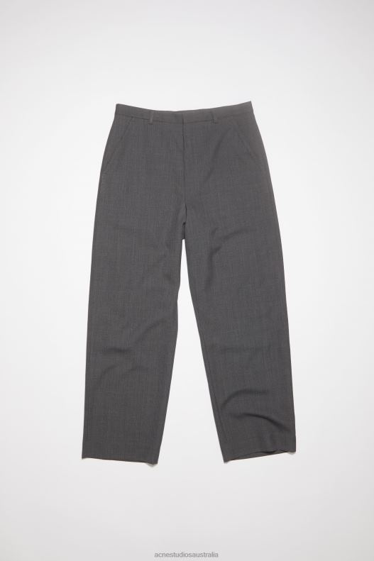 Wool blend trousers Dark Grey Melange Acne Studios R66LJ1062 Apparel